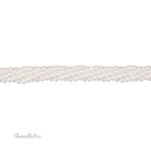 Жемчуг Crystalbird, круглый, 3 мм, Cream Light, нить (#11)