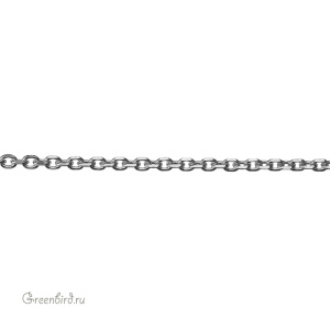 Цепочка 4,5 мм, родий, 30 см (#Chain-57R)