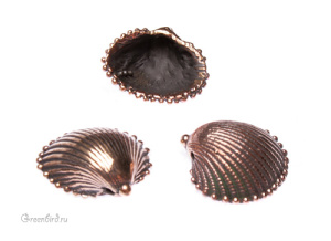 "Море", подвеска, ант. бронза, 1 шт. (#0603)