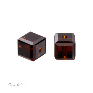 Swarovski 5601 Бусина Куб 4 мм, мокка (#286), 1 шт.