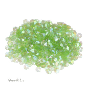 Пайетки 4мм чаша Verde Limone (#108)