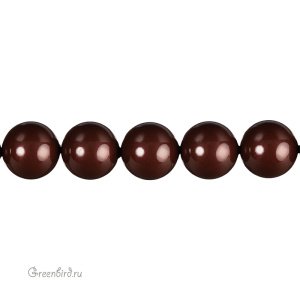 Swarovski 5811 Жемчуг с расширенным отверстием 14 мм, темно-бордовый (#388), 1 шт.