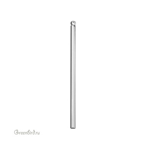 Подвеска "Цилиндр" 40 мм, родий, 1 шт. (#SVA-BASE-302R)