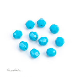 Swarovski 5000 Бусины круглые 4 мм, бирюзовый (#267), уп. 10 шт.