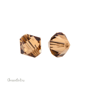 Swarovski 5328 Биконус 8 мм, светлый колорадский топаз (#246), 1 шт.