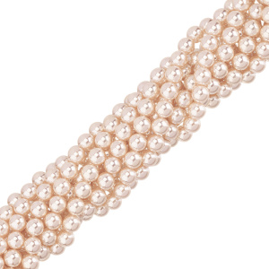 Жемчуг Crystalbird, круглый, 8 мм, Luster Cream, нить (#510)