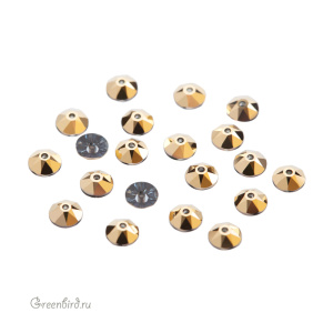 Swarovski 3188 Пайетки 4 мм, золото (#001AUR), уп. 20 шт.