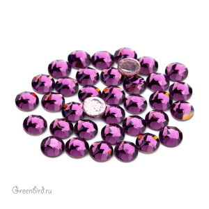 Swarovski 2078 Термостразы круглые SS16, аметист (#204), уп. 36 шт.