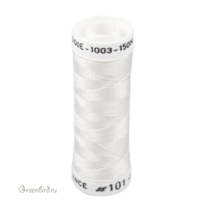 Шелковая нить AVAS Soie 1003, светлый молочный, 150 м (#101)