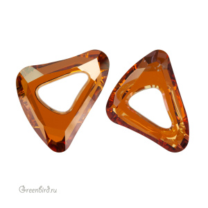 Swarovski 4736 Органик Космик Триангл 14 мм, медный (#001COP), 1 шт.