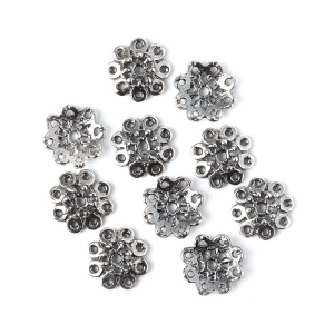 "Мхи и травы", чашечка, ант. серебро, 1 шт. (#С2807)