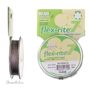 Тросик Flex-Rite 7 – 0,6 мм, прозрачный #FL7X(024CL)30