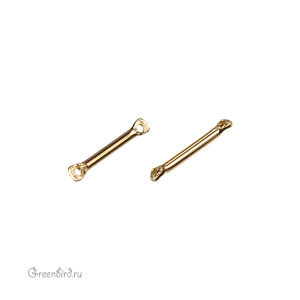 Коннектор-палочка, золото, 1 шт. (9B359), Корея