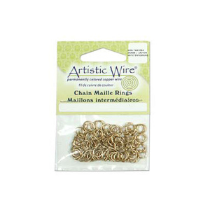 Соединительные кольца Artistic Wire 18Ga 4.37 мм, золото 