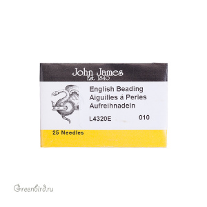 Иглы John James №10 (уп. 25 шт)