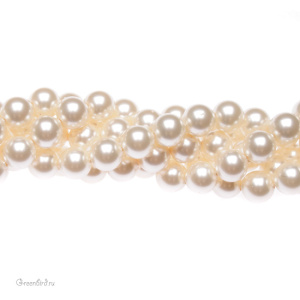 Swarovski 5810 Жемчуг 8 мм, светло-кремово-розовый (#618), уп. 20 шт.