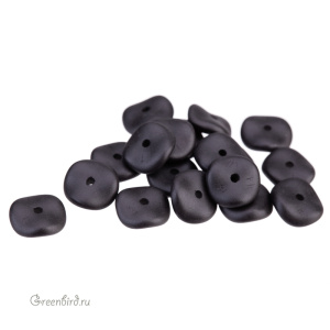 Wavelet Bead 10mm, Metallic Black, 1 шт. (#29400)