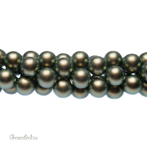 Swarovski 5810 Жемчуг 12 мм, иризирующий зеленый (#930), 1 шт.