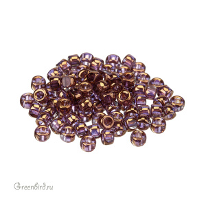 Matubo 3 Cut, 6/0, Bronze - Crystal, 5 гр (#B00030)