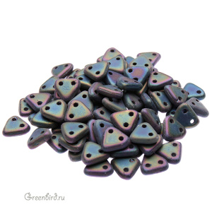 CzechMates Triangle 6мм, Mat. Iris/Green, 10 гр (#21155JT)