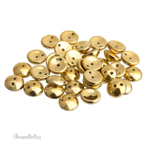 Piggy beads 4x8mm, Full Dorado, 10 гр (#23980/26440)