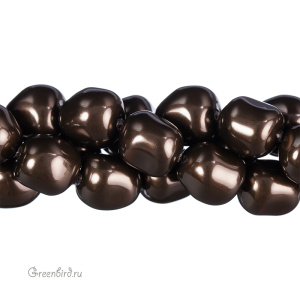 Swarovski 5840 Жемчуг барочный 12 мм, темно-коричневый (#414), 1 шт.