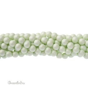 Swarovski 5810 Жемчуг 5 мм, пастельно-зеленый (#967), уп. 20 шт.