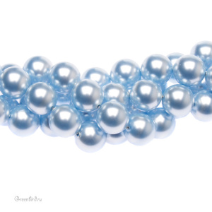 Swarovski 5810 Жемчуг 10 мм, светло-голубой (#302), уп. 10 шт.