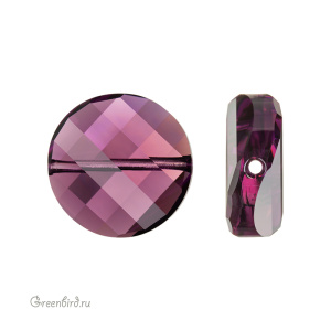 Swarovski 5621 Бусина Твист 14 мм, аметист (#204), 1 шт.