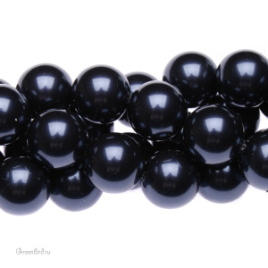 Swarovski 5810 Жемчуг 12 мм, ночной синий (#818), 1 шт.