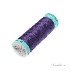 Шелковая нить Gutermann R753, 30м, фиолетовый (#810)