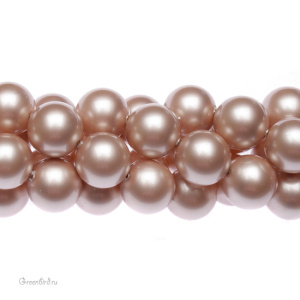 Swarovski 5810 Жемчуг 10 мм, пудрово-миндальный (#305), уп. 10 шт.