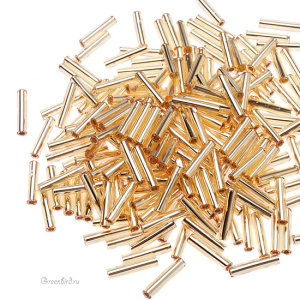 Бисер TOHO Bugle стеклярус 9 мм – Внутреннее серебрение (#22), 10 г