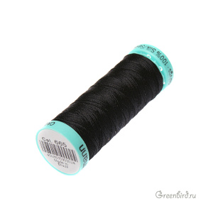 Шелковая нить Gutermann R753, 30м, темно-синий (#665) 