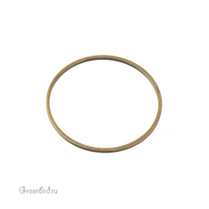 Коннектор-кольцо тонкий 29 мм, античная латунь, 1 шт. (9B262), Корея