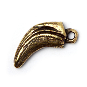 "Птаха", центральный элемент, ант. латунь, 1 шт. (#Л3931)