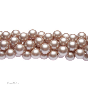 Swarovski 5810 Жемчуг 8 мм, пудрово-миндальный (#305), уп. 20 шт.