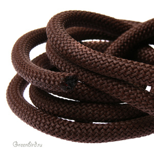 Толстый шнур-змейка 10мм, Brown 90 см (CR1020BR)