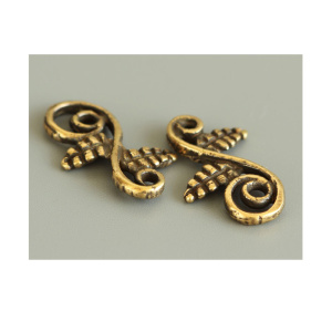 "Реликтовый лес", коннектор, ант. латунь, 2 шт (#Л2620)