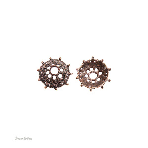 "Зима", центральный элемент, ант. бронза, 1 шт. (#1201)