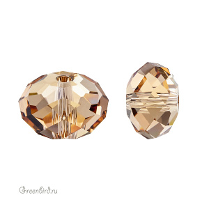 Swarovski 5040 Бусина Бриолетт 8х5 мм, светлый колорадский топаз (#246), 1 шт.