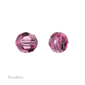Swarovski 5000 Бусина круглая 6 мм, розовый (#209), 1 шт.
