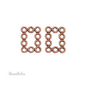 JBB Коннектор "Прямоугольник", ант. медь (JB-7355)