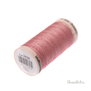 Нить для ручного квилтинга Gutermann, пыльная роза (#2626)