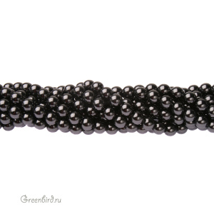 Swarovski 5810 Жемчуг 5 мм, черный (#298), уп. 20 шт.