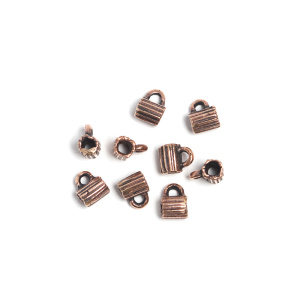 "Шелест листвы", коннектор-бейл, ант. бронза, 1 шт. (#3145)