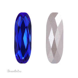 Swarovski 4161 Удлиненный Овал 15x5мм, величественный синий (#296), 1 шт.