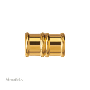 Магнитный замок для толстого шнура, 18х10 мм, золото, 1 шт. (#MGCL404GP)