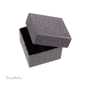 Картонная коробочка 5х5, черный (#BOX-55B)