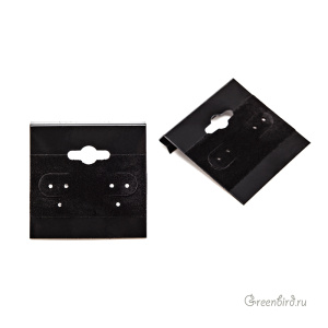 Дисплей для серег, черный (#BX571)